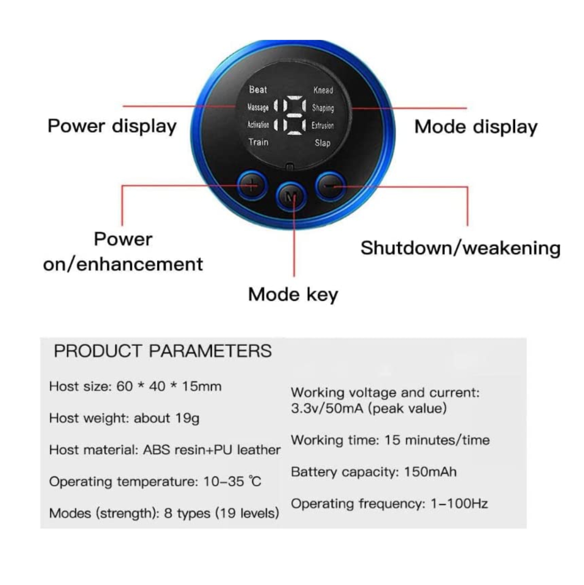 Miniatura 2 de Masajeador Relajante Mariposa mas Contro